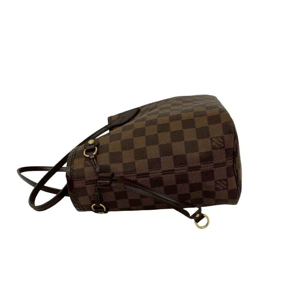 LOUIS VUITTON Brown Damier Leather Neverfull PM Tote Bag - Picture 5 of 10